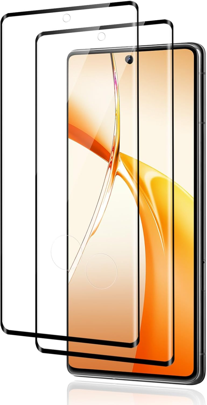 Pack of 2 Tempered Glass Screen Protectors for Google Pixel 7 Pro, 9H Hardness, Sensitive Touch, Bubble-Free, 0.33 Mm Scratch-Resistant Protective Glass, Compatible with Google 7 Pro, Ultra Resistant image number 2