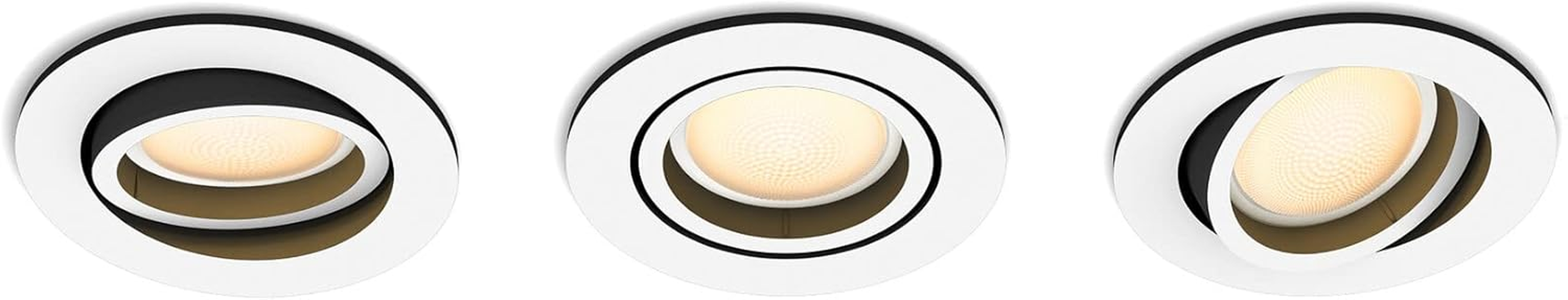 Philips Hue - Milliskin Hue Recessed, White, 3 Count (Pack of 1) image number 2