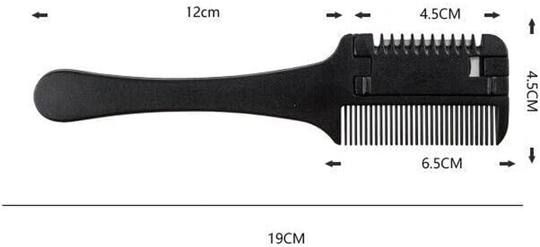 AIMALL Professional Razor Comb for Hairdressers, DIY Hair Cutting & Thinning Razor Comb, 7.5 Inch ABS Hair Trimmer Tool for Styling and Shaping