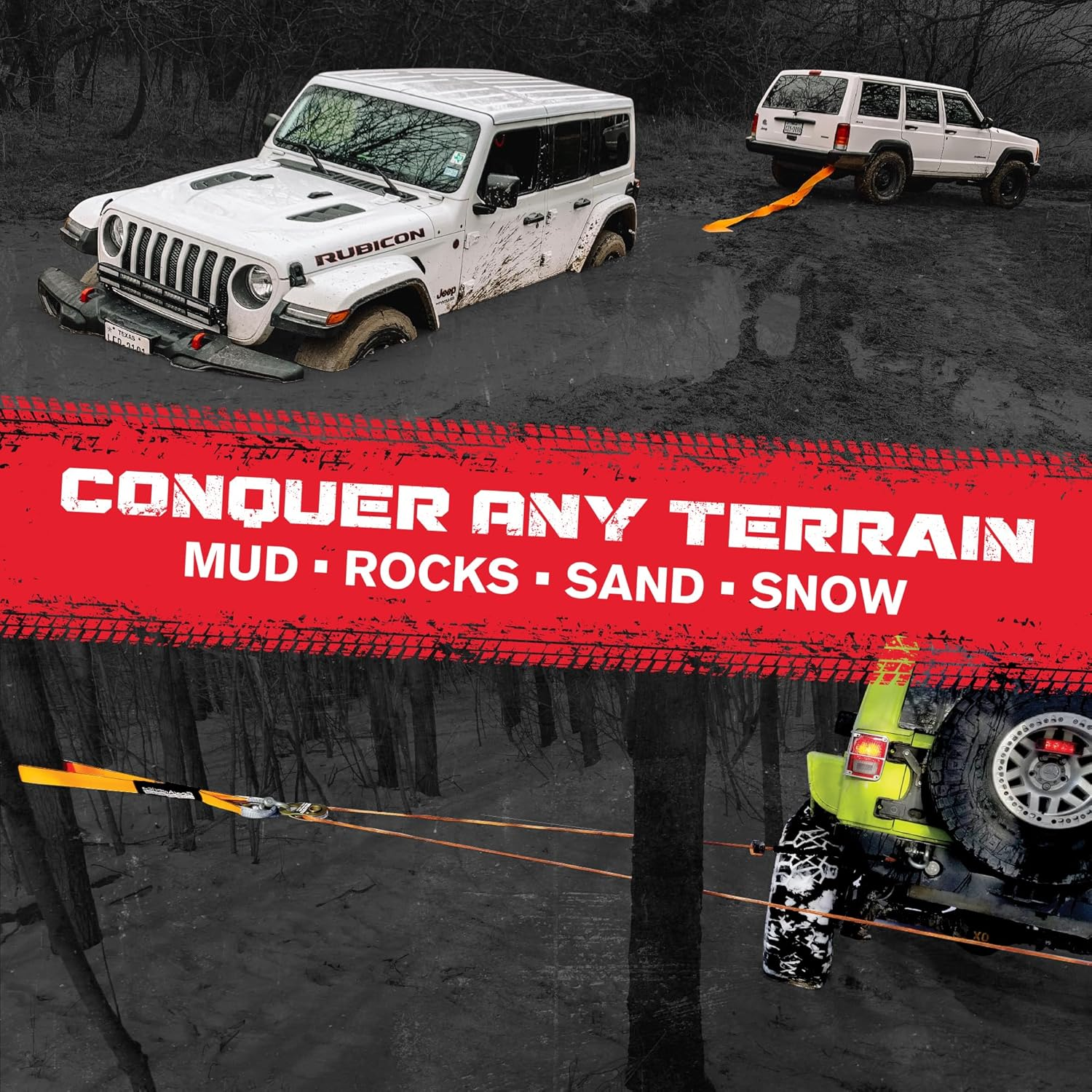 Gearamerica Mega Shackles | Matte Black (2PK) image number 1