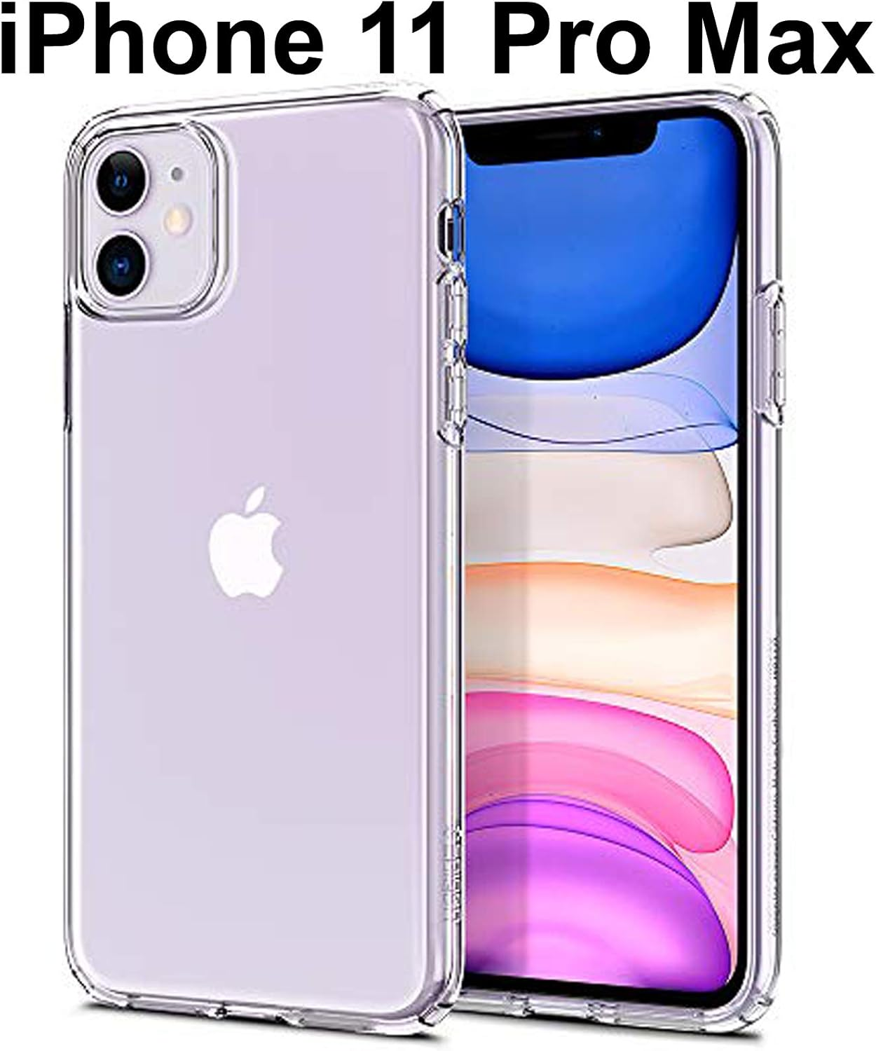 Apple Iphone 11 PRO MAX Slim Transparent Clear Bumper Cushion Back Case Cover