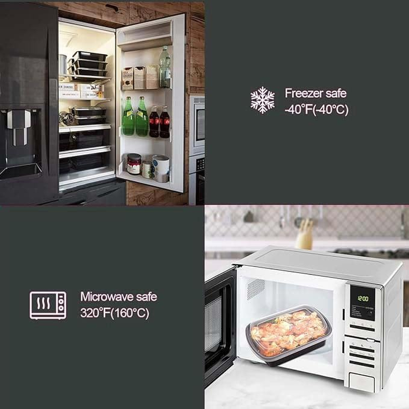 35 Pack 32Oz Food Storage Containers with Lids &ndash; Extra Large & Thick Meal Prep Containers, Bpa-Free Reusable Plastic Bento Boxes, Stackable, Microwave/Dishwasher/Freezer Safe