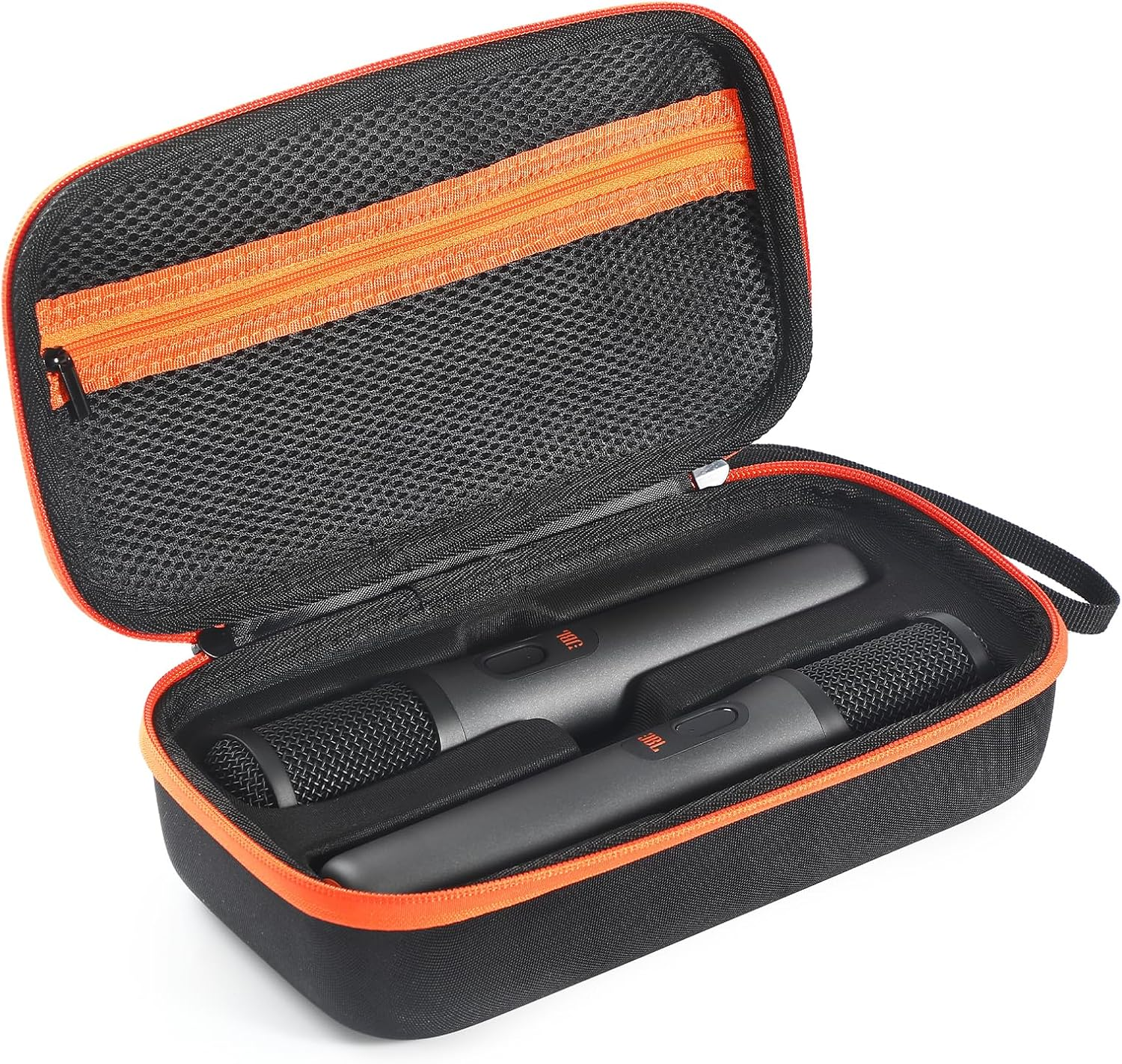 Mic Case, Partybox Encore Wireless Microphone Case for JBL Partybox Encore Handheld Dual Mic Travel Storage Bag (For Charging Style) image number 1
