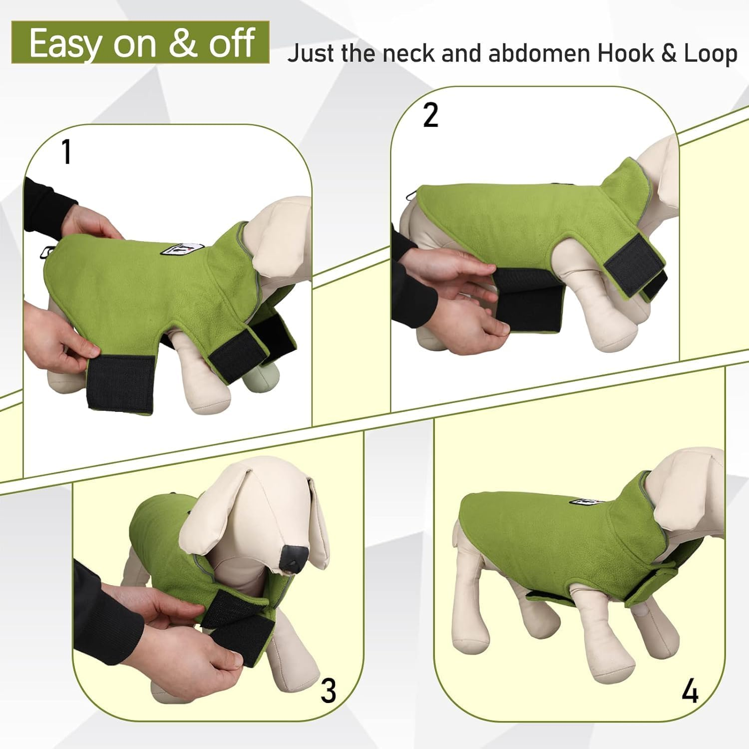 DENTRUN Dog Coat Winter Dog Jumper Fleece Warm Dog Jacket Jumper Dog Winter Coat Dog Vest for Small Large Medium Dog Winter Jacket Windproof Cold Weather Dog Clothing