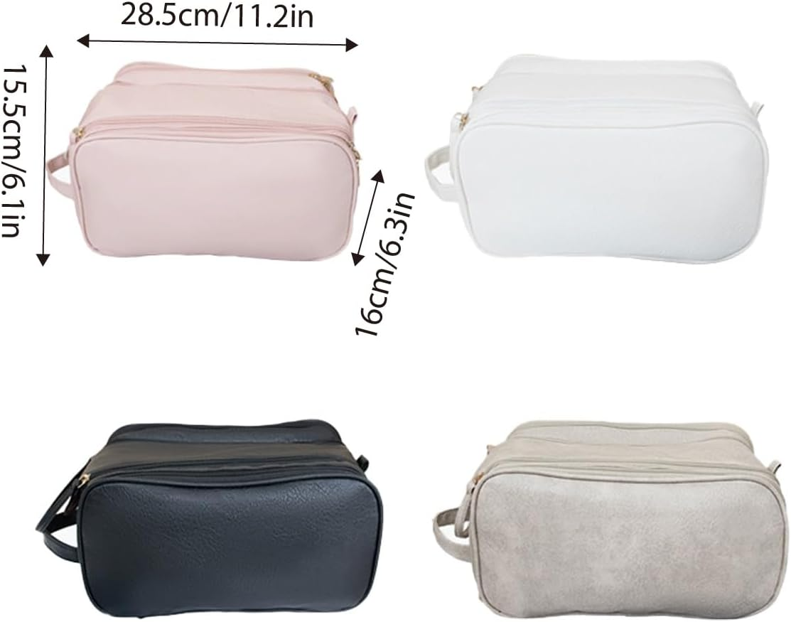 AIMALL Multi-Functional Large Capacity Cosmetic Bag &ndash; Portable Travel Makeup Brush and Toiletry Storage Organizer for Women image number 6