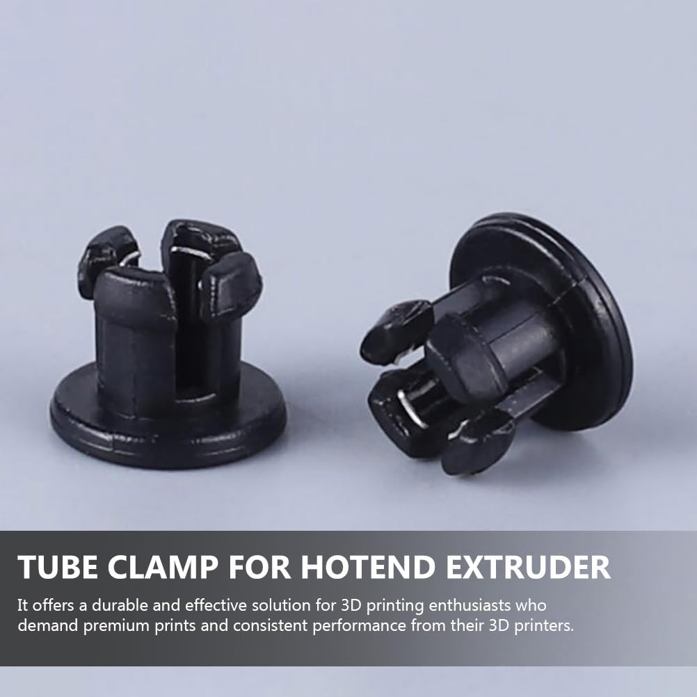 Baluue Hotend Extruder Collet Clip for 3D Printer Bowden Tube Clamp 3-Pack Precision Plastic Locking Clip Ensuring Stable Filament Feeding and Easy Installation image number 3