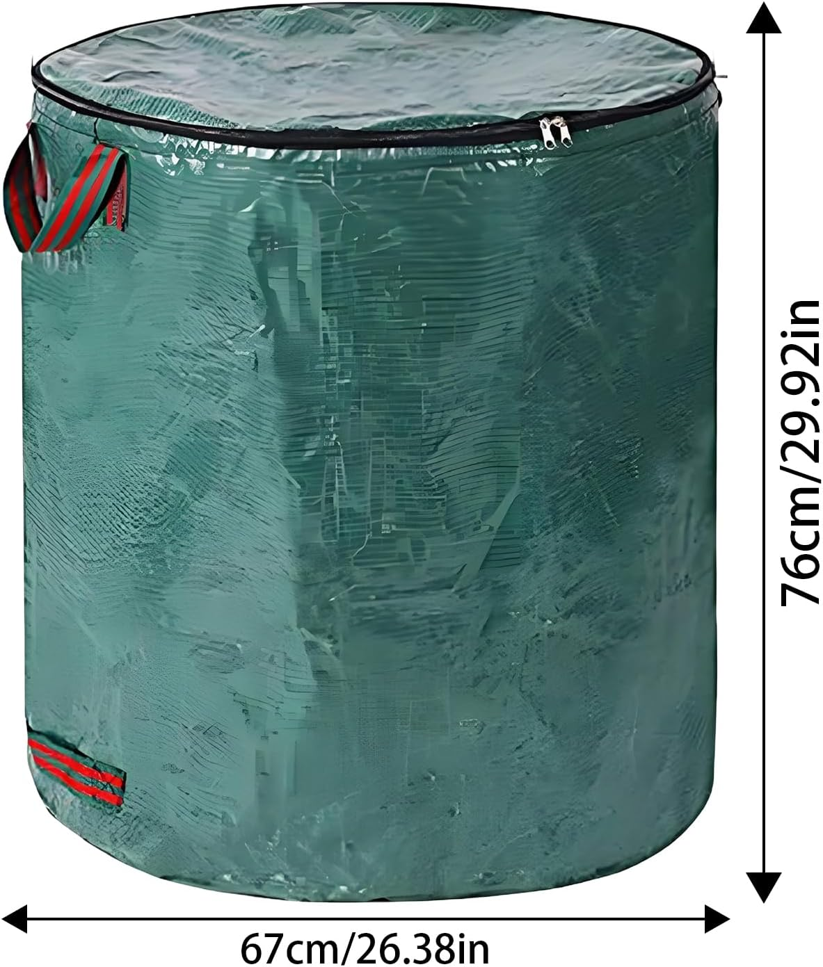 Garden Bag for Leaves | Heavy Duty Yard Recycling Trash Bags,Foldable Clean up Container with Reinforced Handles for Recycling, Composting, Household image number 4