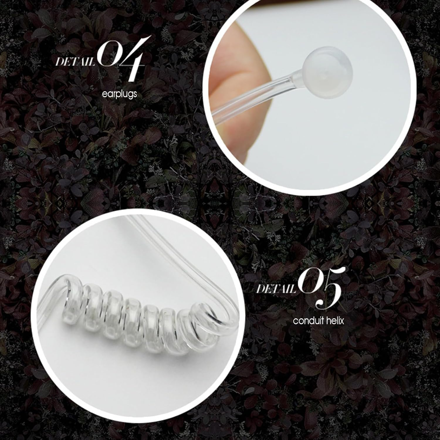 Rronnoy Covert Acoustic Tube Earpiece | Acoustic Tube for Earpiece Headset,Versatile Ergonomic Microphone Headphones Accessories for Teen Enthusiasts Friends Professionals Adults image number 2