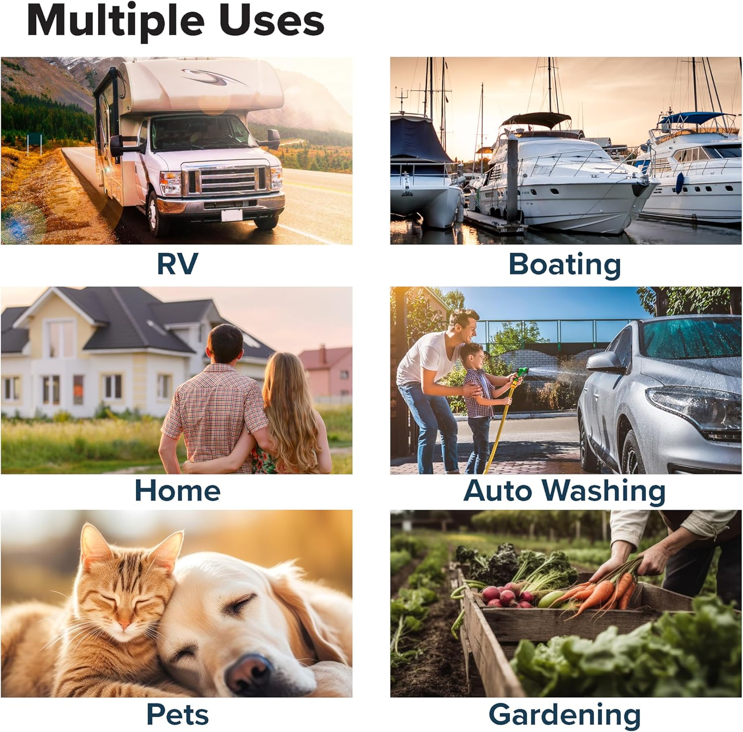 Camco Tastepure Drinking Water Hose for RV, 25 Feet, White (22783) image number 1