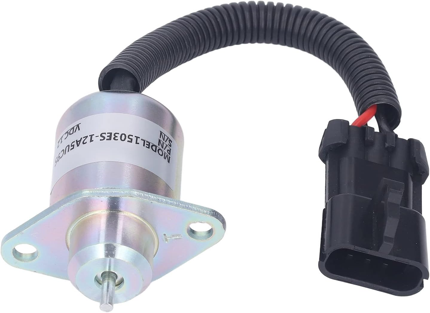 DC12V Fuel Booster Solenoid Valve for D1505 V1505 - Precision Machined Stainless Steel Solenoid Valve, Fits and Agricultural Machinery image number 3