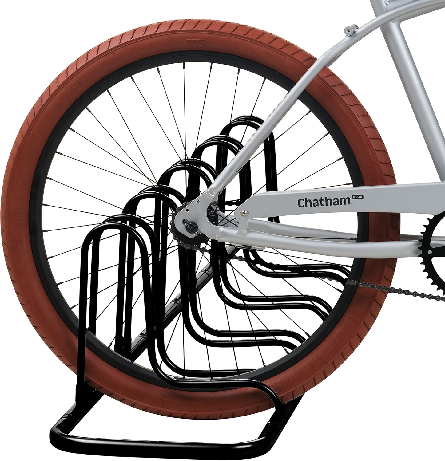 'Retrospec Stash Rack 2, 4 & 5 Bike Floor Stand Bicycle Storage Organizer for Mountain Bike, Road Bike, Weather Resistant Fine Powder Steel Coating Fits Wheels up to 3''' image number 2