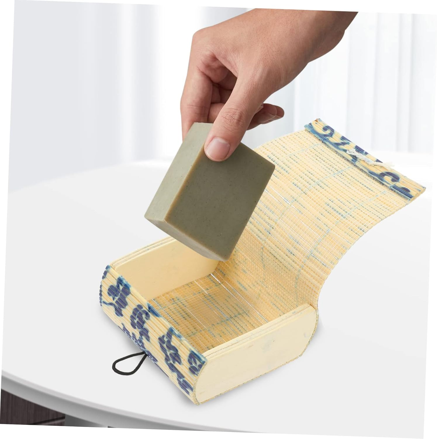 6Pcs Bamboo Jewelry Container and Keepsake Storage Boxes Miniature Retro Style Small Sundries Organizer Bamboo Curtain Suitable for Home and Travel image number 4