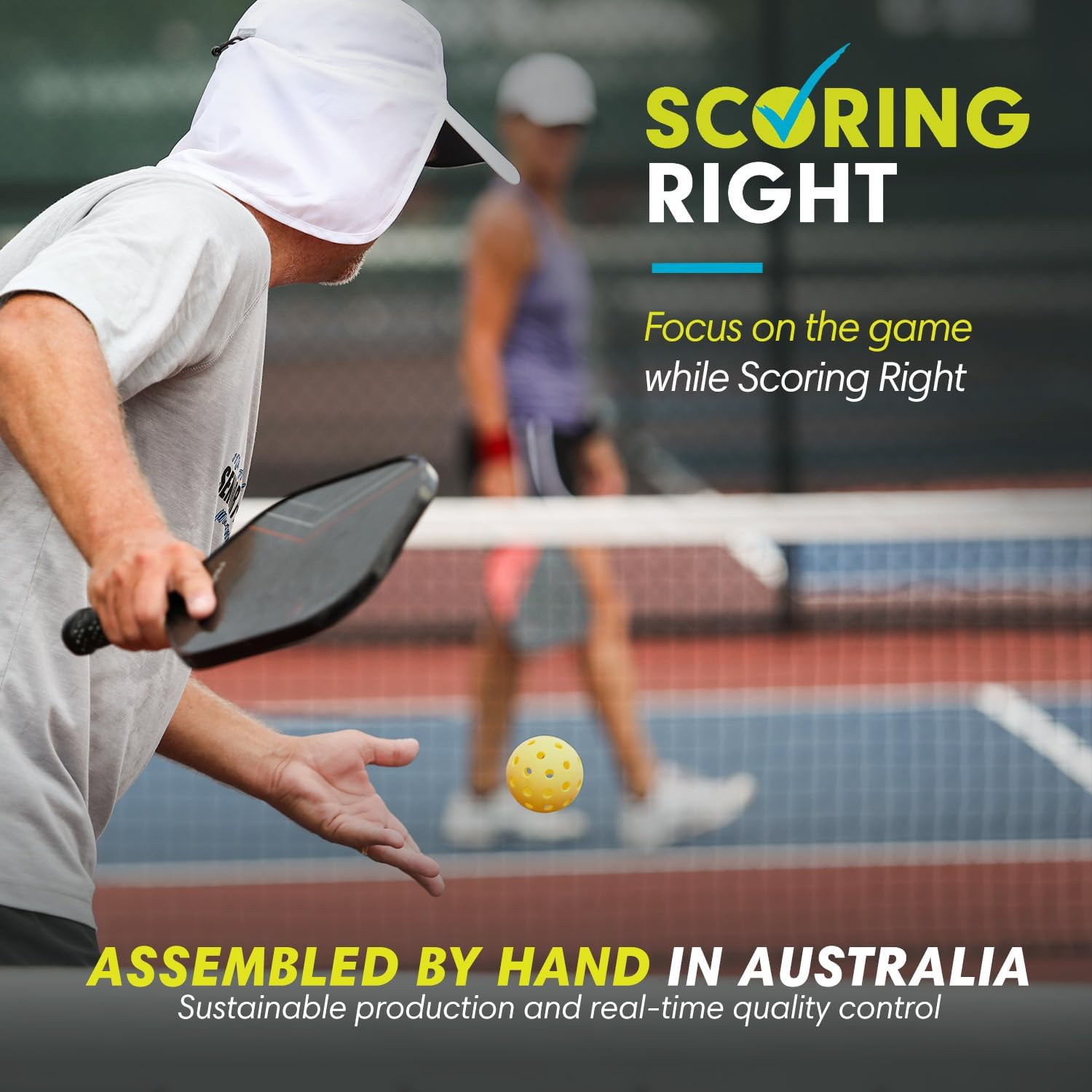 Portable Pickleball Paddles Scorekeeper, Easily Mounted Small Scoreboard to Keep Score of Points, Games, and Server, Lightweight Mini Score Keeper, Set of 2, 3.2G image number 6