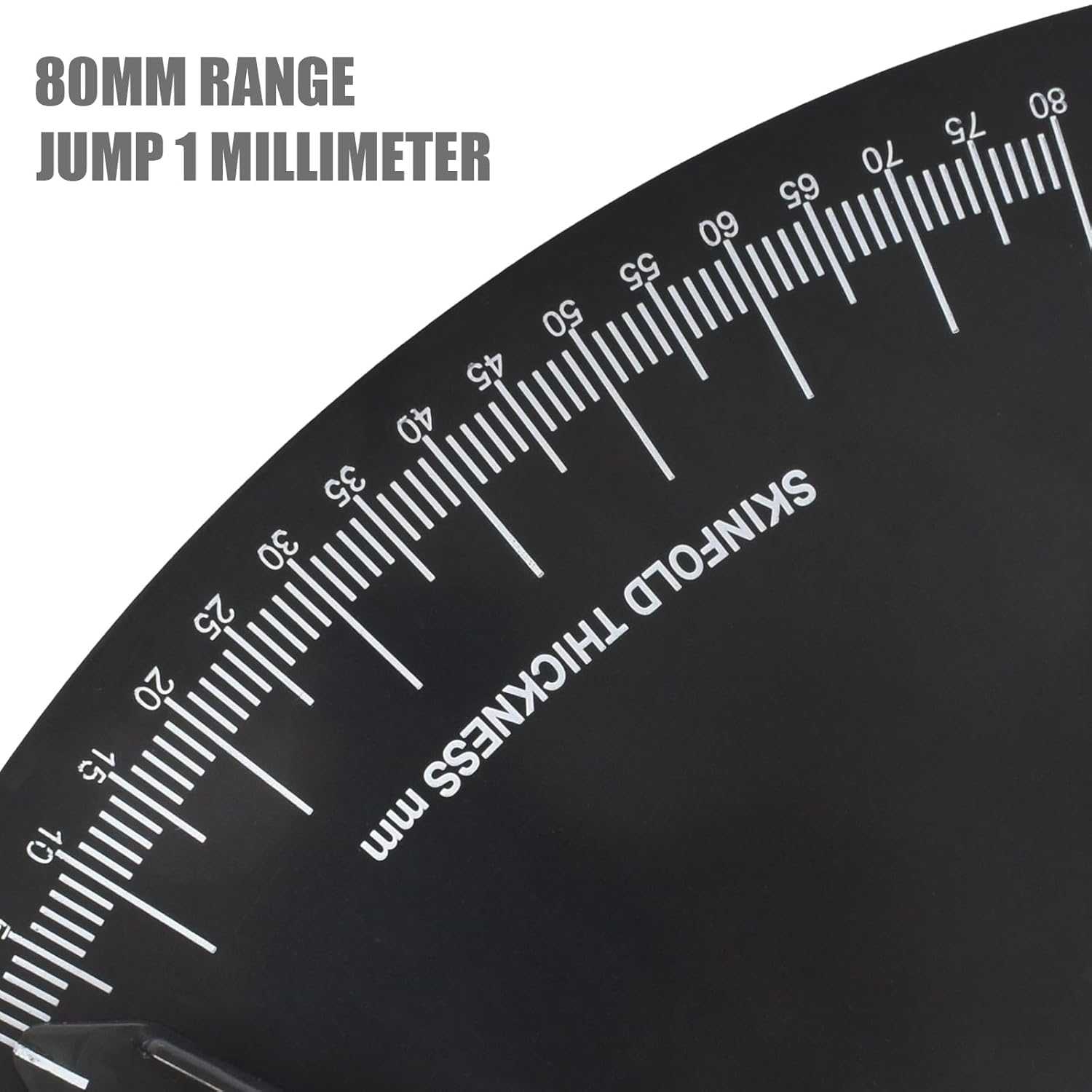 Professional Skinfold Caliper, Accurate Measure Skinfold Caliper, Body Fat Caliper Easy to Read Data, Body Fat Tester for Measuring Body Fat Percentage, Skinfold Tester for Fitness Weight Loss (Black) image number 1