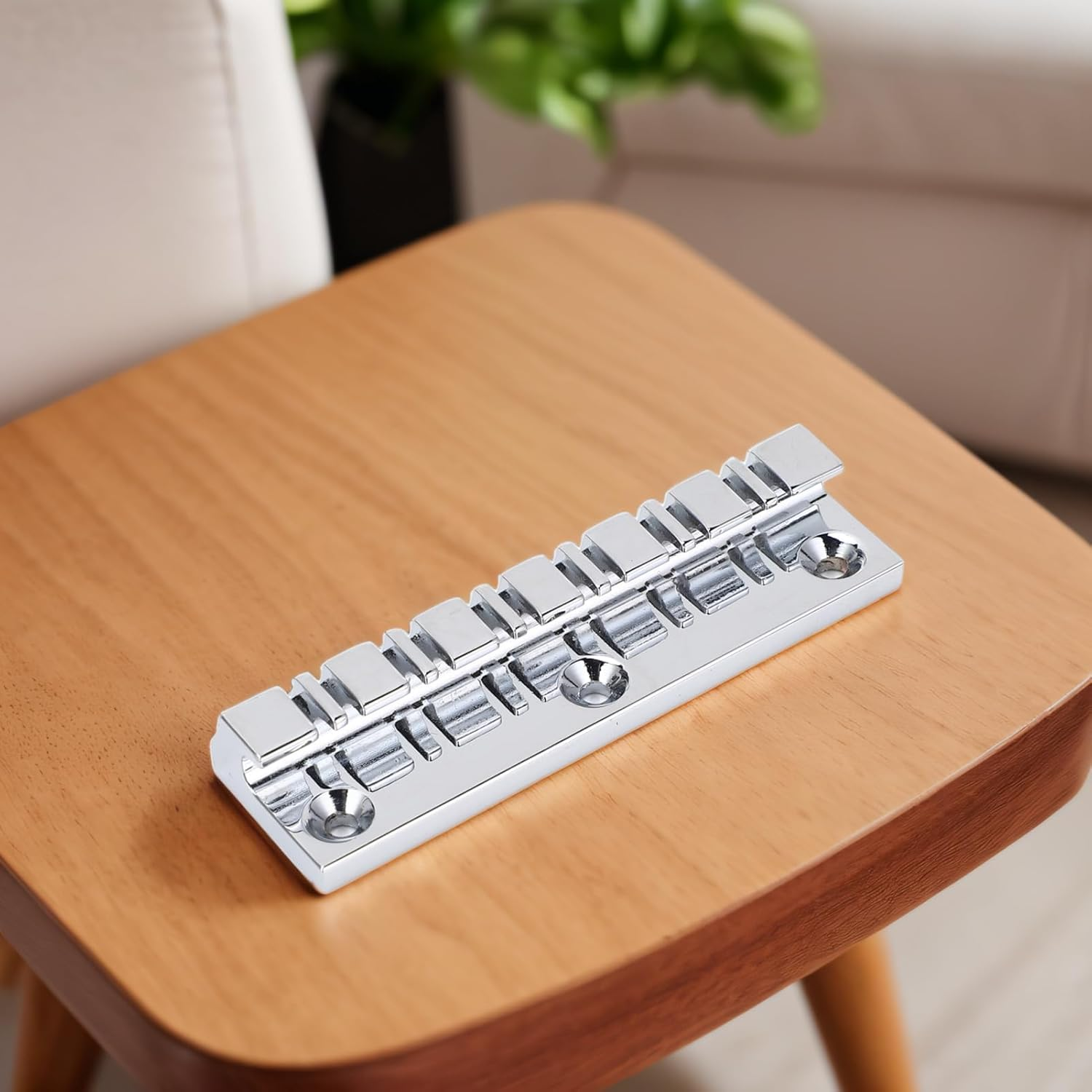 Electric Guitar Bridge Nut Set Metal Bone 12 String Guitars Replacement Parts Accessories for Enhanced Tone and Durability image number 6