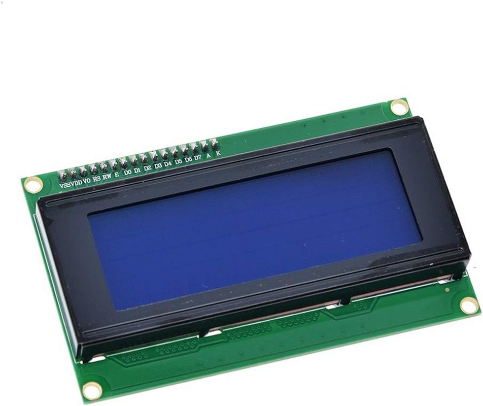 Hiletgo HD44780 2004 LCD 20X4 2004A Character LCD Screen Display Module Blue Backlight with IIC/I2C Serial Interfaceadapter