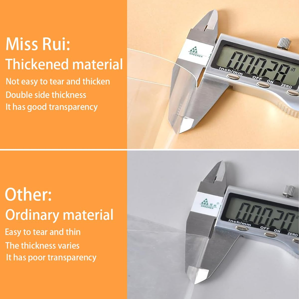 Miss Rui 200 PCS Cookie Bags, 4X4 Inches Clear Self Adhesive Plastic Food Treat Bag for Biscuit Bakery Chocolate Candy Gift Party Favor image number 4