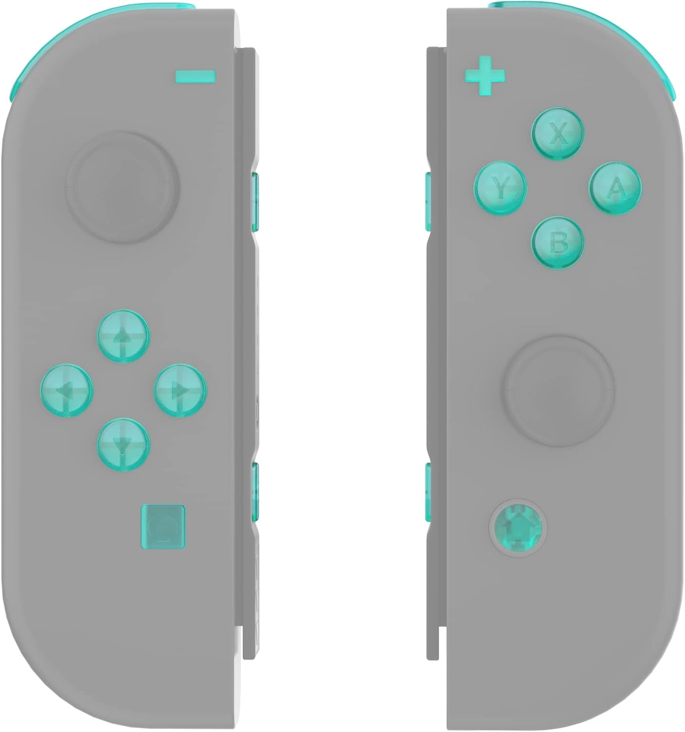 Extremerate Emerald Green Replacement ABXY Direction Keys SR SL L R ZR ZL Trigger Buttons Springs, Full Set Buttons with Tools for Nintendo Switch & Switch OLED Joy-Con - Joycon Shell NOT Included image number 6