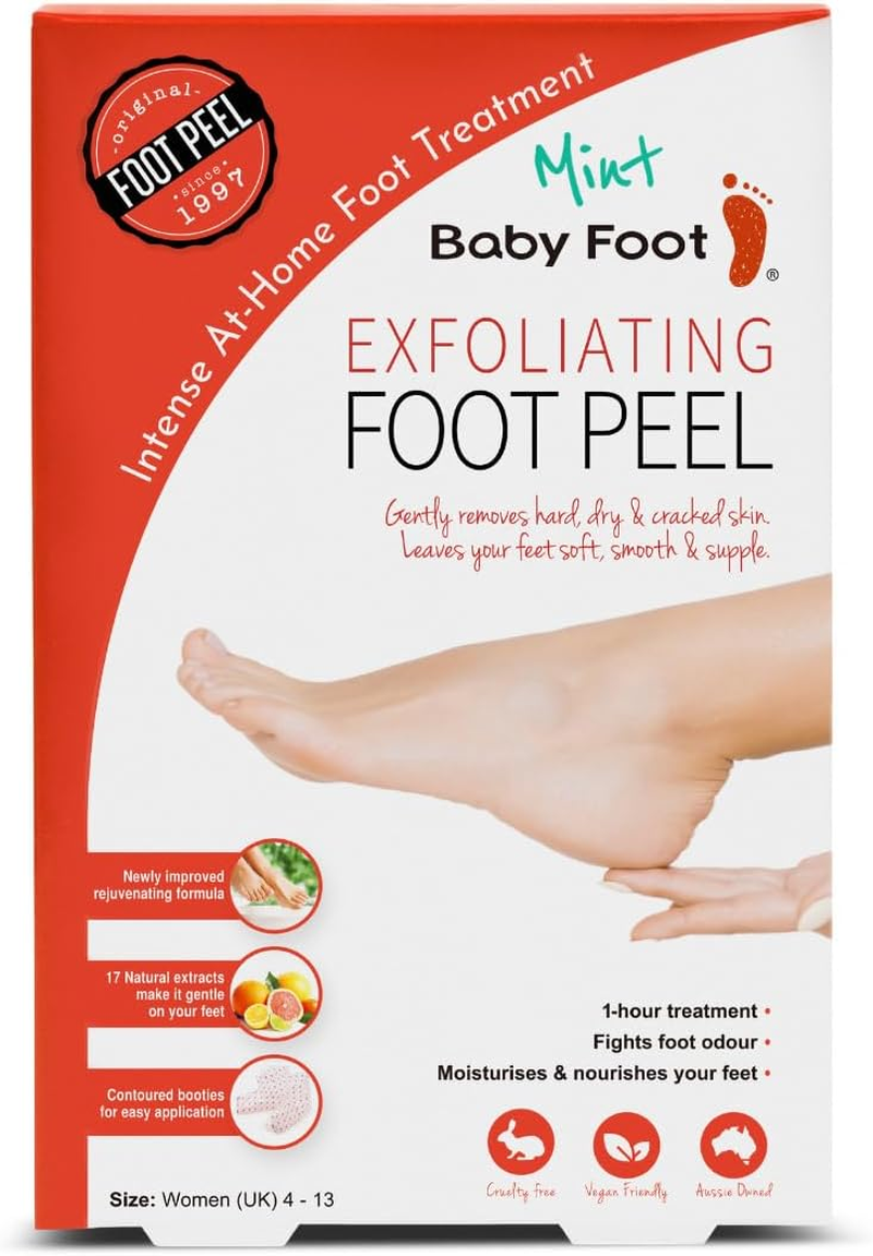 Baby Foot Mint Foot Peel-Remove Dead, Dry Skin and Repair Rough Cracked Feet - 1 Pack image number 4