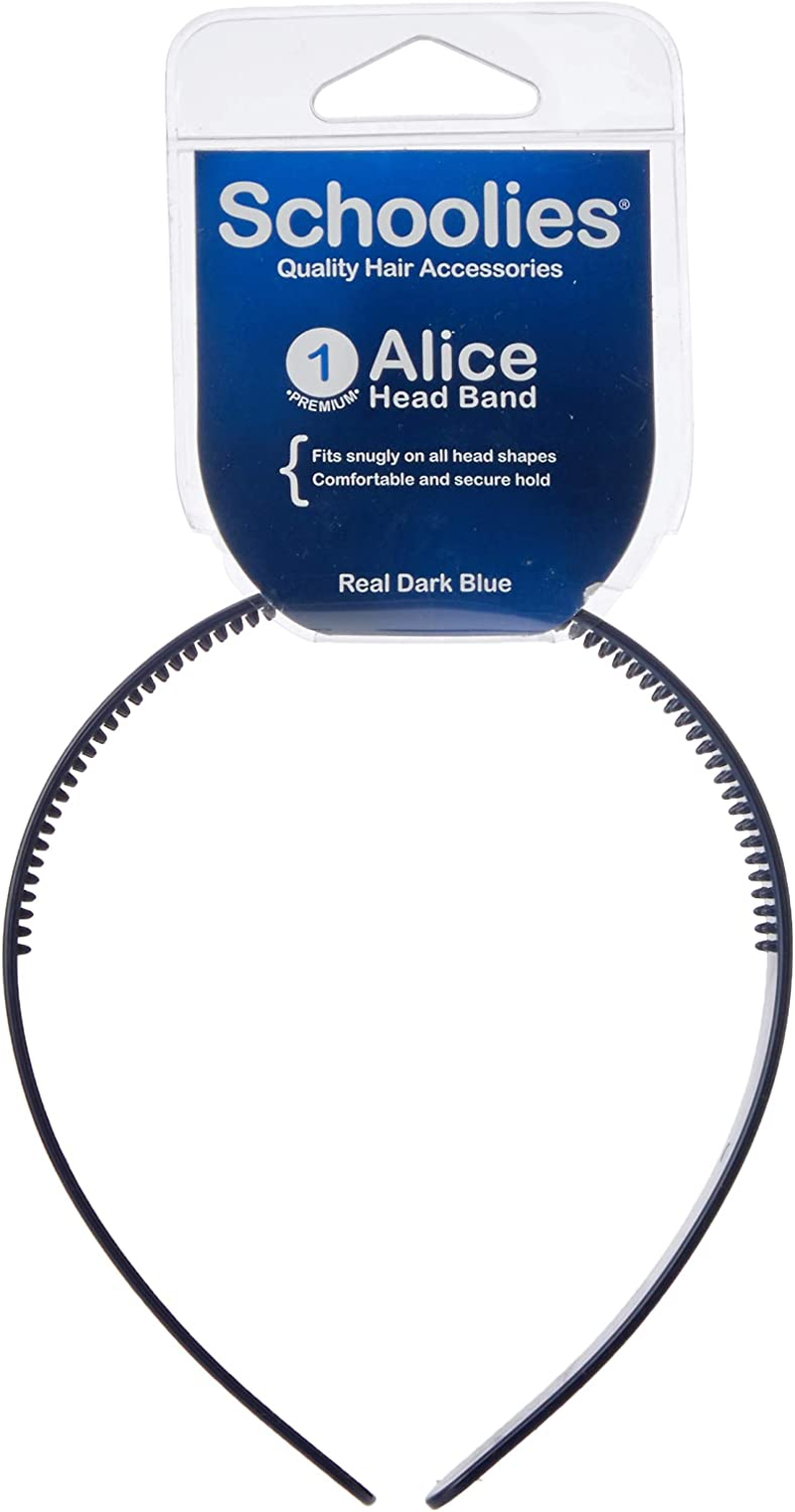 Schoolies Hair Accessories Alice Head Band, Real Dark Blue image number 4
