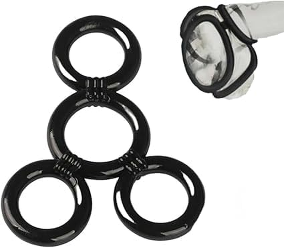 Silicone Cock Rings Male Penis Cockring Penis Ring Sling Ball Stretcher Sex Toys Penis Cock Ring Sling Cage Sleeve Ball Stretcher for Men Sex Toy