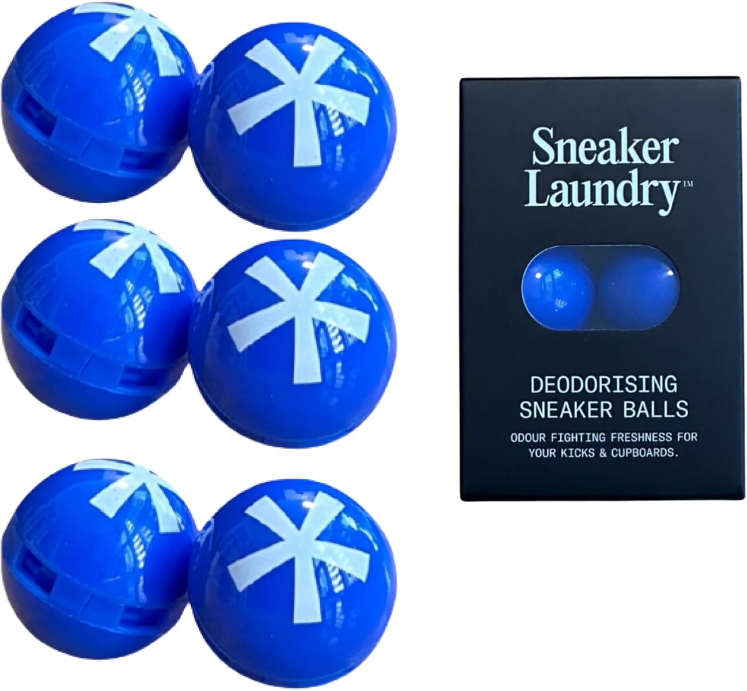 THE SNEAKER LAUNDRY Deodorising Balls for Shoes, Bags,Closets and Car - Long Lasting Fragrance Upto 3 Months - Pack of 6 image number 2
