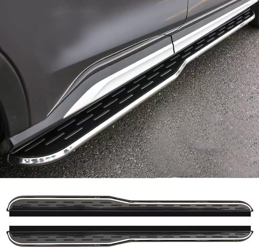 2Pcs Running Boards Fits for VW Volkswagen Touareg 2019-2023 Side Steps Nerfbars(With Brackets) image number 4