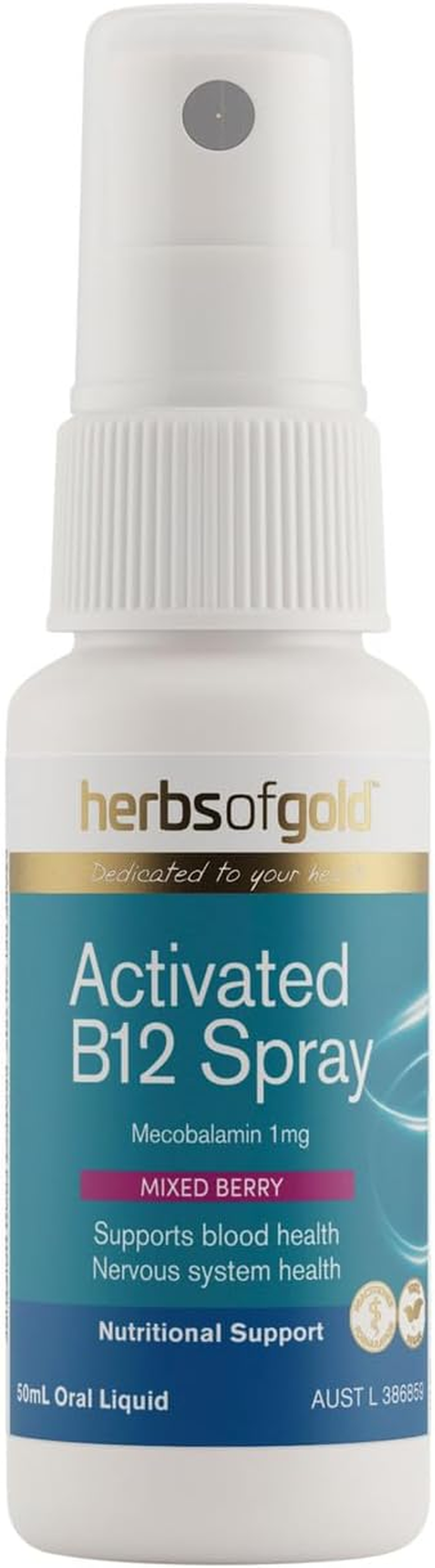 Herbs of Gold Vitamin B12 Activated Spray 50Ml