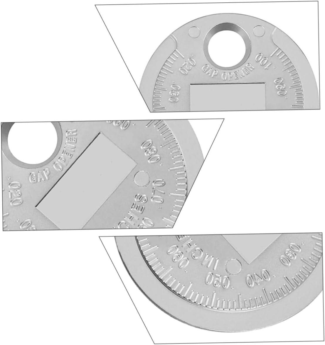 SEWOART Spark Plug Gaps Gauge Tool 2Pcs Wire Feeler Gauge Carbon Steel Accurate Measurement for Automotive Ignition Maintenance and Repair