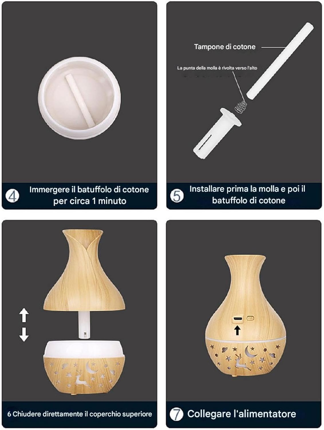 Aromatherapy Diffuser - 200 Ml Aromatherapy Diffuser with Colorful LED Lighting | Upgrade Aroma Diffuser for Large Rooms | Fog Diffusers image number 2