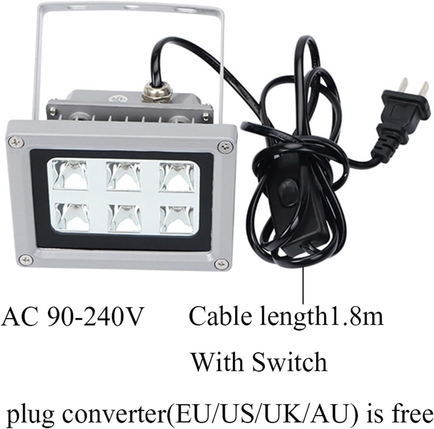 405Nm UV Lamp Ultraviolet LED Light UV Sensitive Photosensitive Resin DLP/SLA 3D Printer Model Works Secondary Curing Solidify for DIY Enclosures(365Nm) image number 2