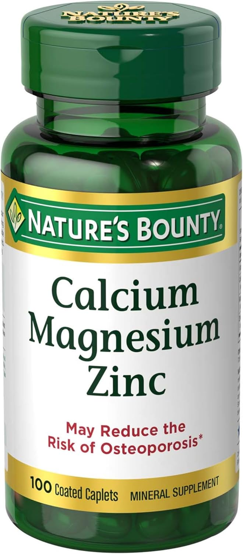 Nature'S Bounty Calcium-Magnesiuim-Zinc, 100 Caplets image number 3