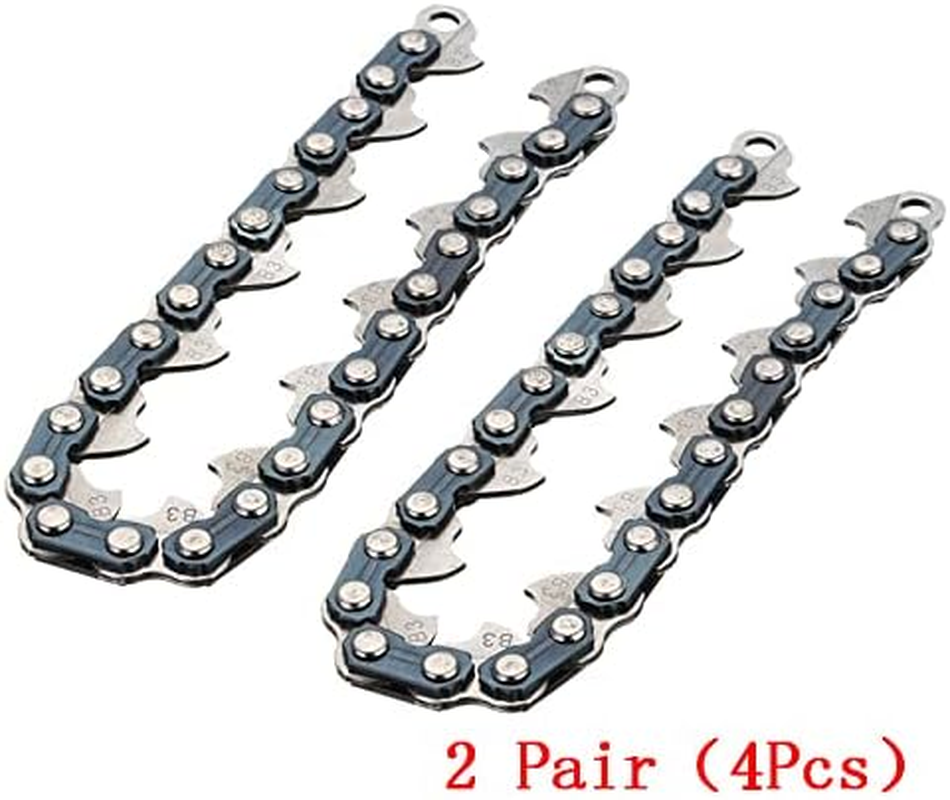 65Mn Trimmer Head Coil Chain Lines Brush Cutter Weed Eater Grass Replacement Attachment 1 Inch/25.4Mm Mounting Hole Universal Fit for Gas Trimmers Lawnmower(Red) image number 3