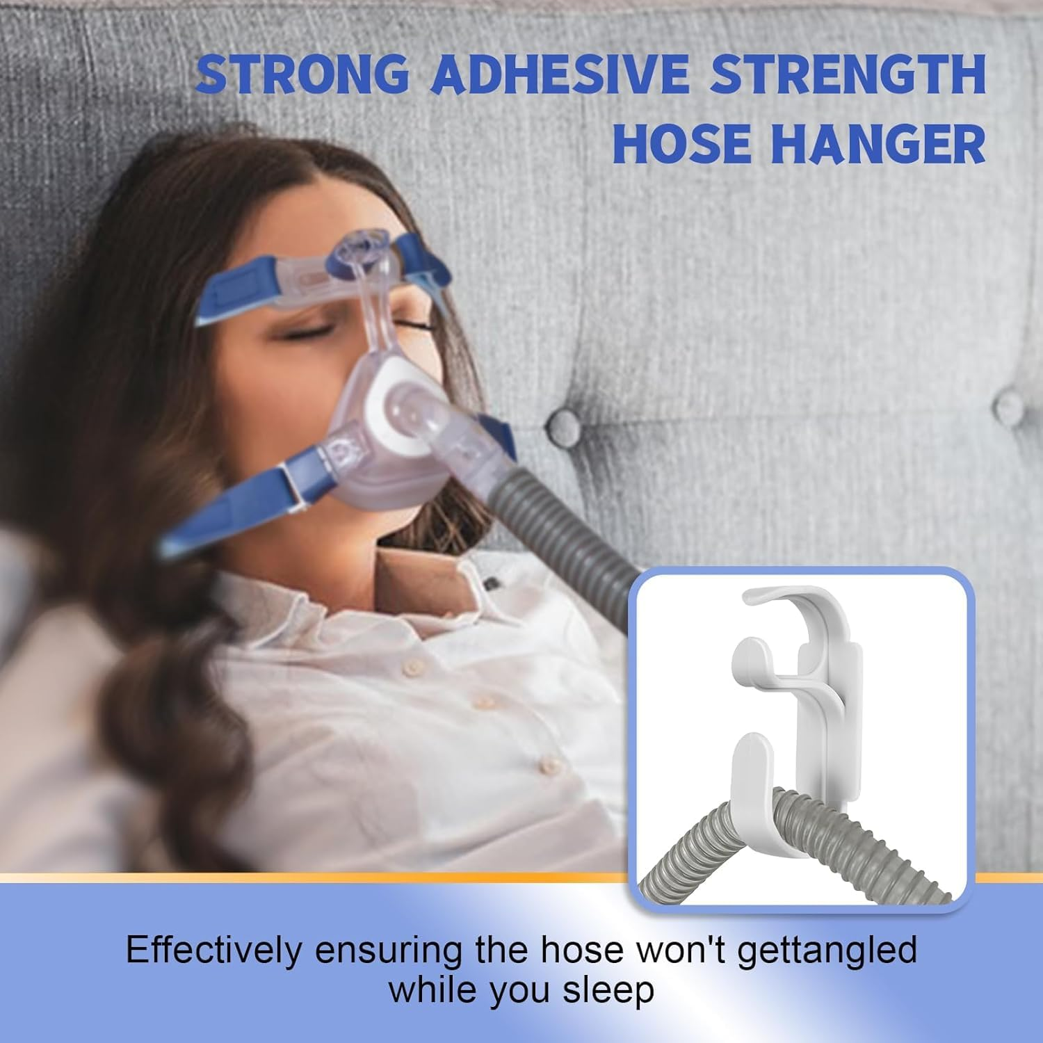 4 Piece Accessories for CPAP Hose,Hose Hanger and Cleaning Brush for CPAP Mask,Tubing Holder Organize Cleaning Set,7 Feet Flexible + 7 Inches Handy Steel Wire Brush image number 6