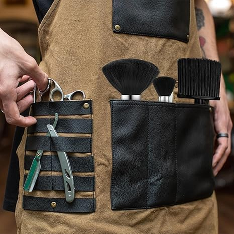 Leanockesa 3 Pcs Professional Barber Brush - Soft Neck Duster for Haircut, Styling & Cleaning | Premium Nylon Hair Brush | Barber Accessories (Black) image number 5