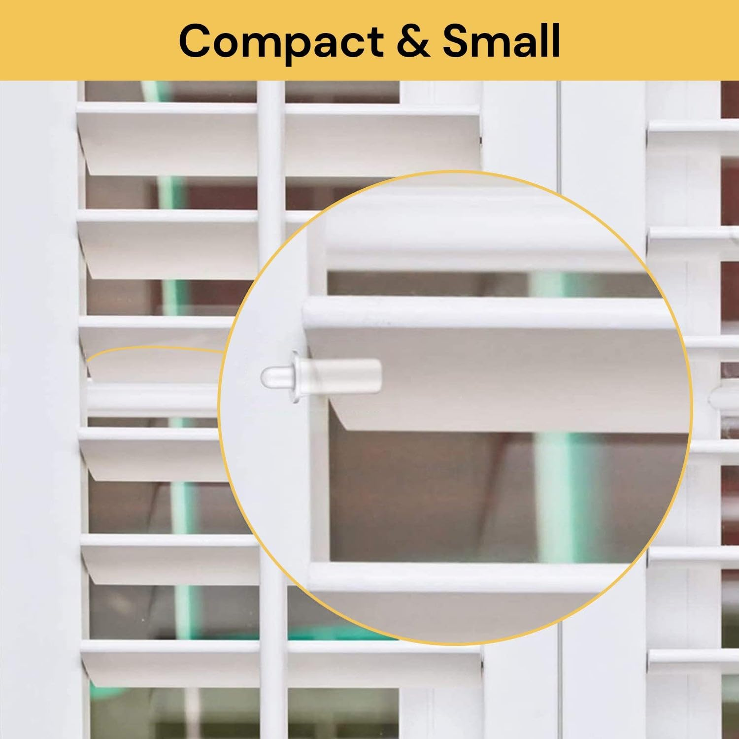 Spendeal Shutter Louver, Spring Loaded Replacement Repair for Plantation Blinds, Movable Blade Fixing Parts, Easy Install Louver Repair Clips, Blind Bolt Kit for Window Shutters (120 Pcs)