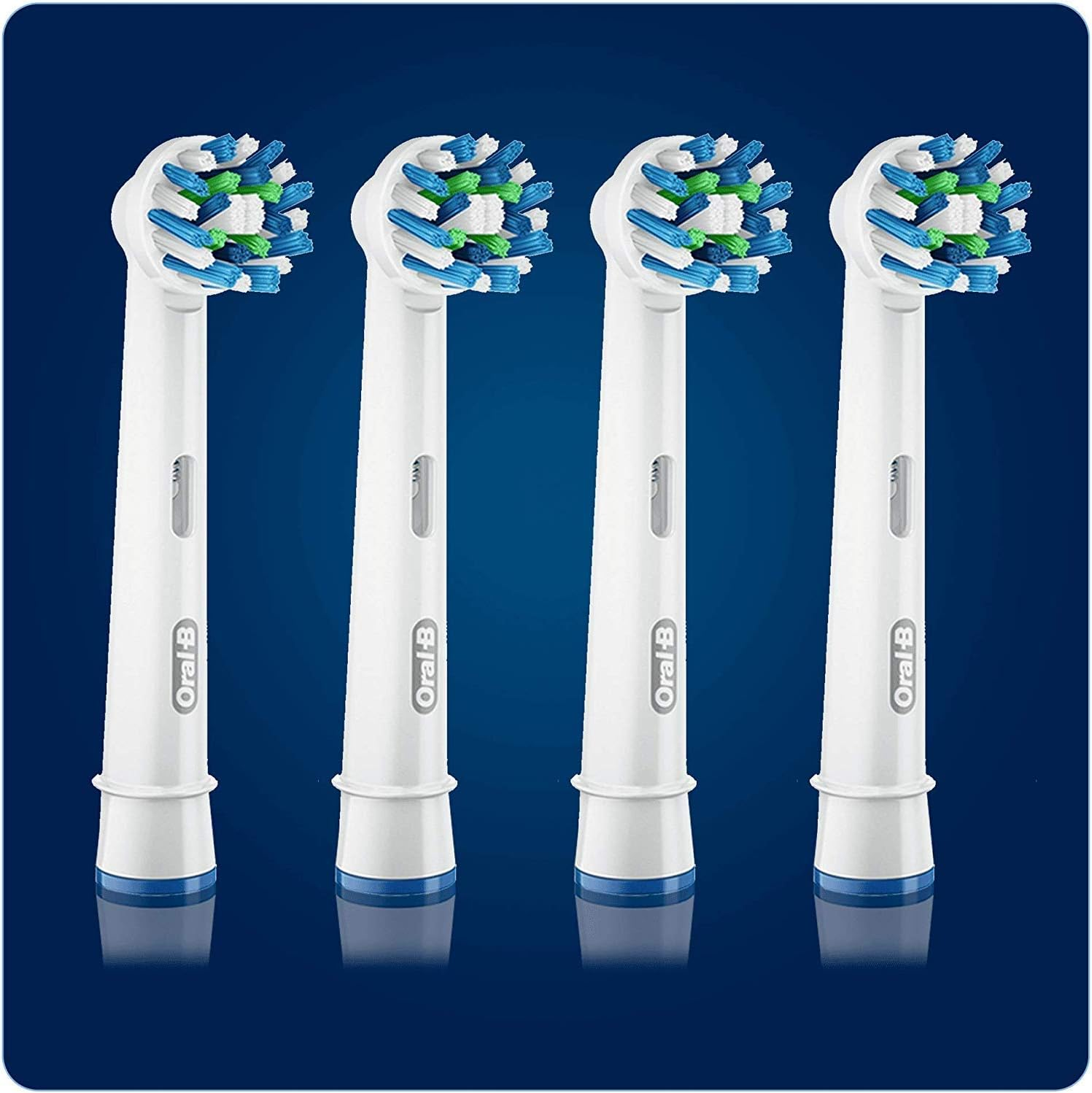 Oral B Cross Action Replacement Electric Toothbrush Heads X4 image number 2