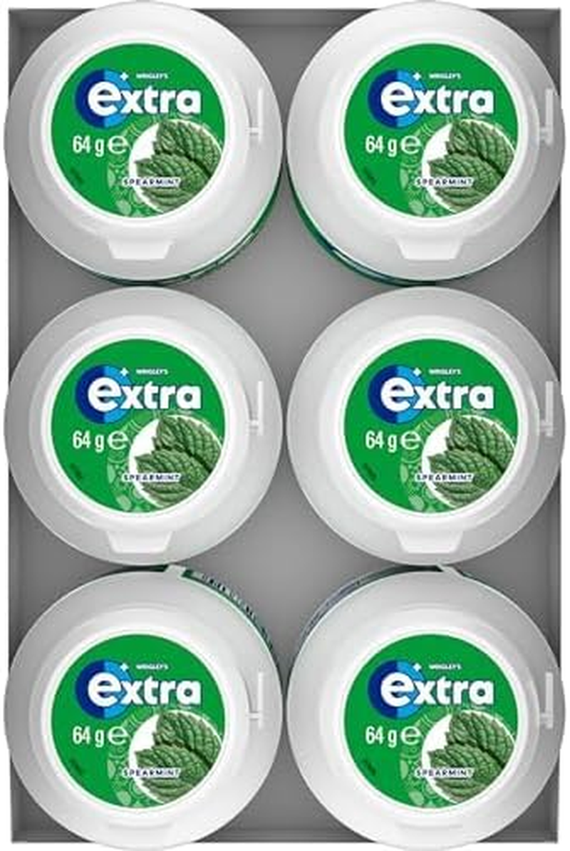 Extra Spearmint, Sugar Free Chewing Gum, 64G Bottle (Case of 6) image number 2