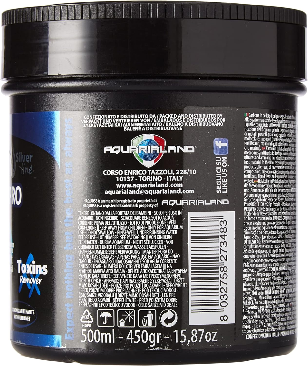 Haquoss Carbomax Pro Activated Carbon Pellet 500 G image number 1