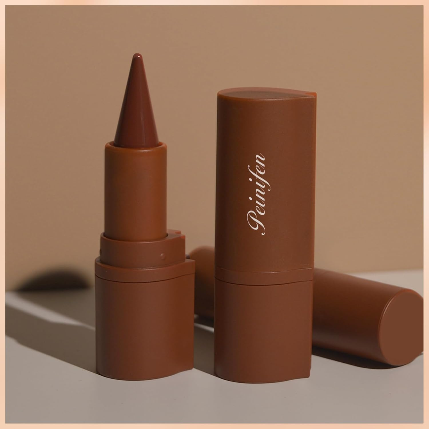 Noerrors Creamy Lip Liner Pencil, 2-In-1 Lipstick Lip Liner Combination for Full, Plump Lips, Velvety Matt, Soft Nude Pink with High Pigmentation, Waterproof Makeup image number 2