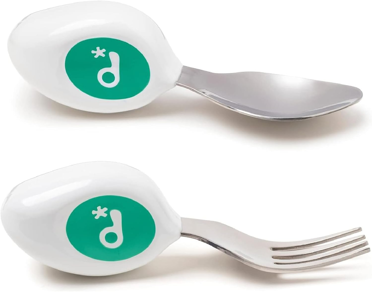 Doddl Baby Toddler Cutlery Set | Self-Feeding Spoon & Fork | Ergonomic 12M+ Kids Set | BPA Free | Easy Grip | Baby Led Weaning | Build Confidence & Fine Motor Skills | Indigo