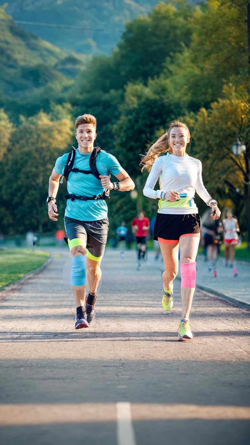 Honwor 12 Rolls Self-Adherent Cohesive Bandage Wrap for S & Sports - Elastic, Water-Resistant, Breathable for Wrist, Ankle Support & Recovery (10 Colors) image number 3