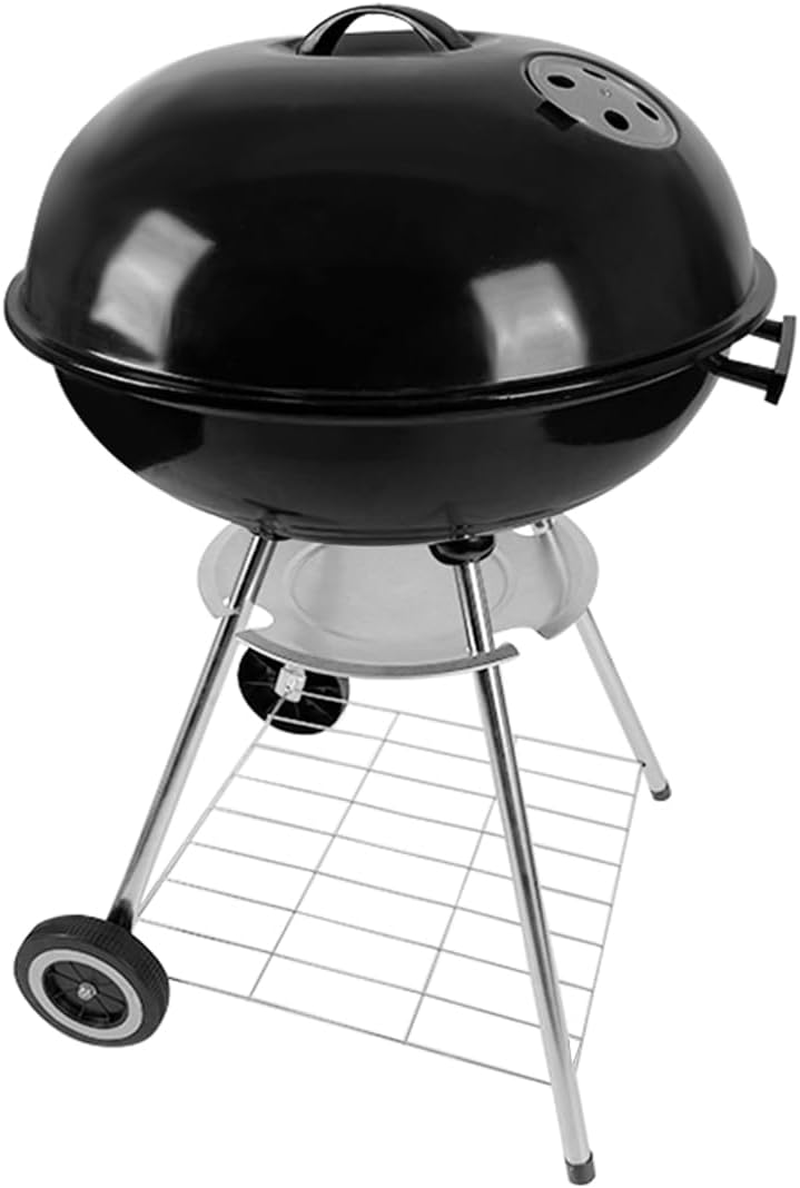 Gzcmxh Outdoor Charcoal Grill Enamel Apple Shape Portable Camping Grill Barbecue Charcoal Kettle Grill Camping Picnic Charcoal Grill Barbecue Charcoal Grill (22Inch Apple) image number 6