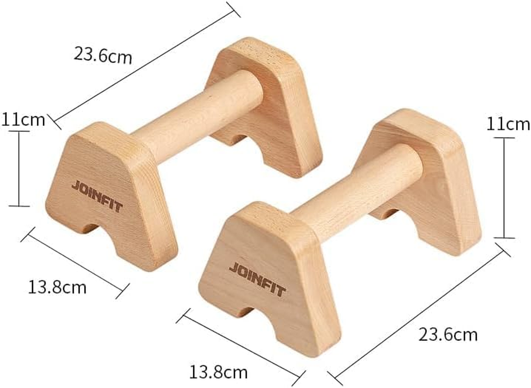 HCE Wooden Parallettes,Push up Bars, Handstand Push up Stands for Men and Women, for Fitness Calisthenics Equipment,Strength Training, Aerobics, Home Gym Exercise Workout image number 3