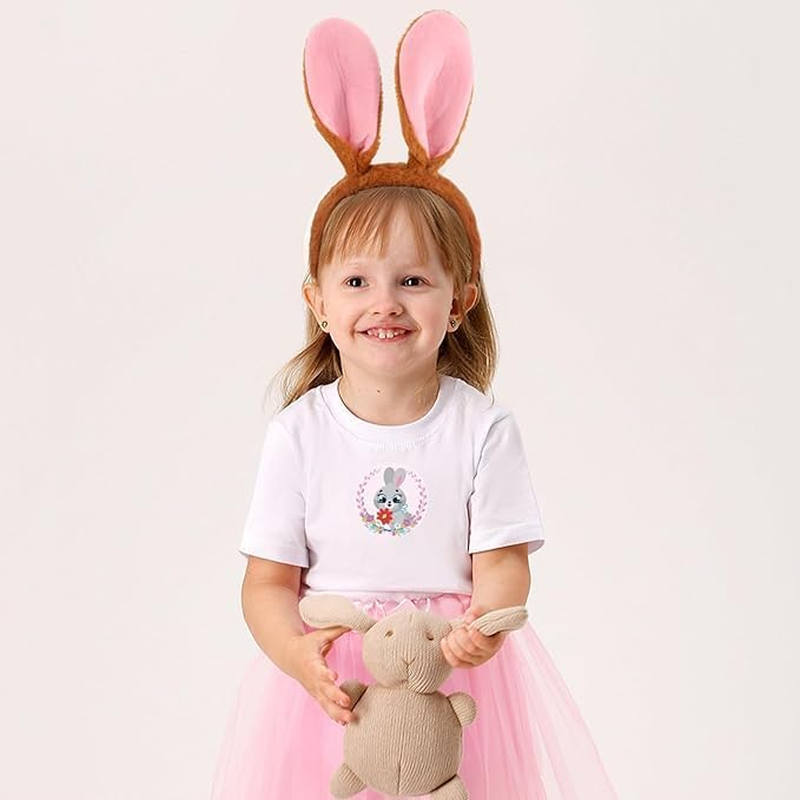 Bunny Ears Headbands, Furry Rabbit Ear Costume Accessories Cosplay Headwear Costume Hair Accessories for Easter & Halloween Birthday Party image number 2