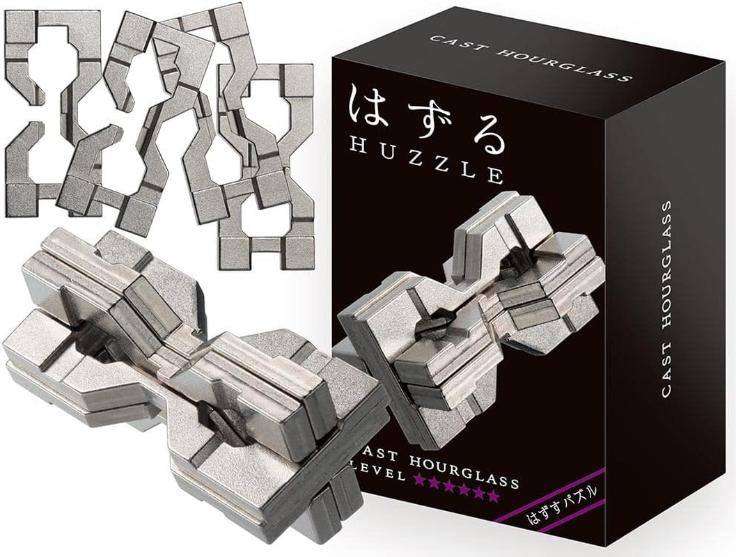 Hanayama Huzzle Level 6 Cast Hourglass Puzzle