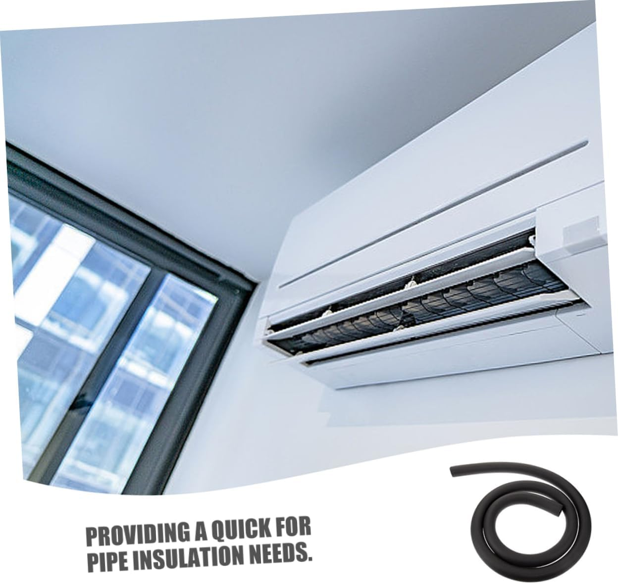 HOMSFOU Insulating Pipe Self-Adhesive Heat Preservation Tubing for Air Conditioning Pipes Extra-Thick Insulation Material Prevents Freezing Inner image number 5