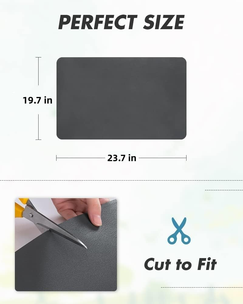 Monehet Coffee Mat for Countertops,Coffee Bar Mat ,Coffee Bar Accessories,Hide Stain Rubber Backed Absorbent Dish Drying Mat for Kitchen Counter 20''X24'' ﻿ image number 2