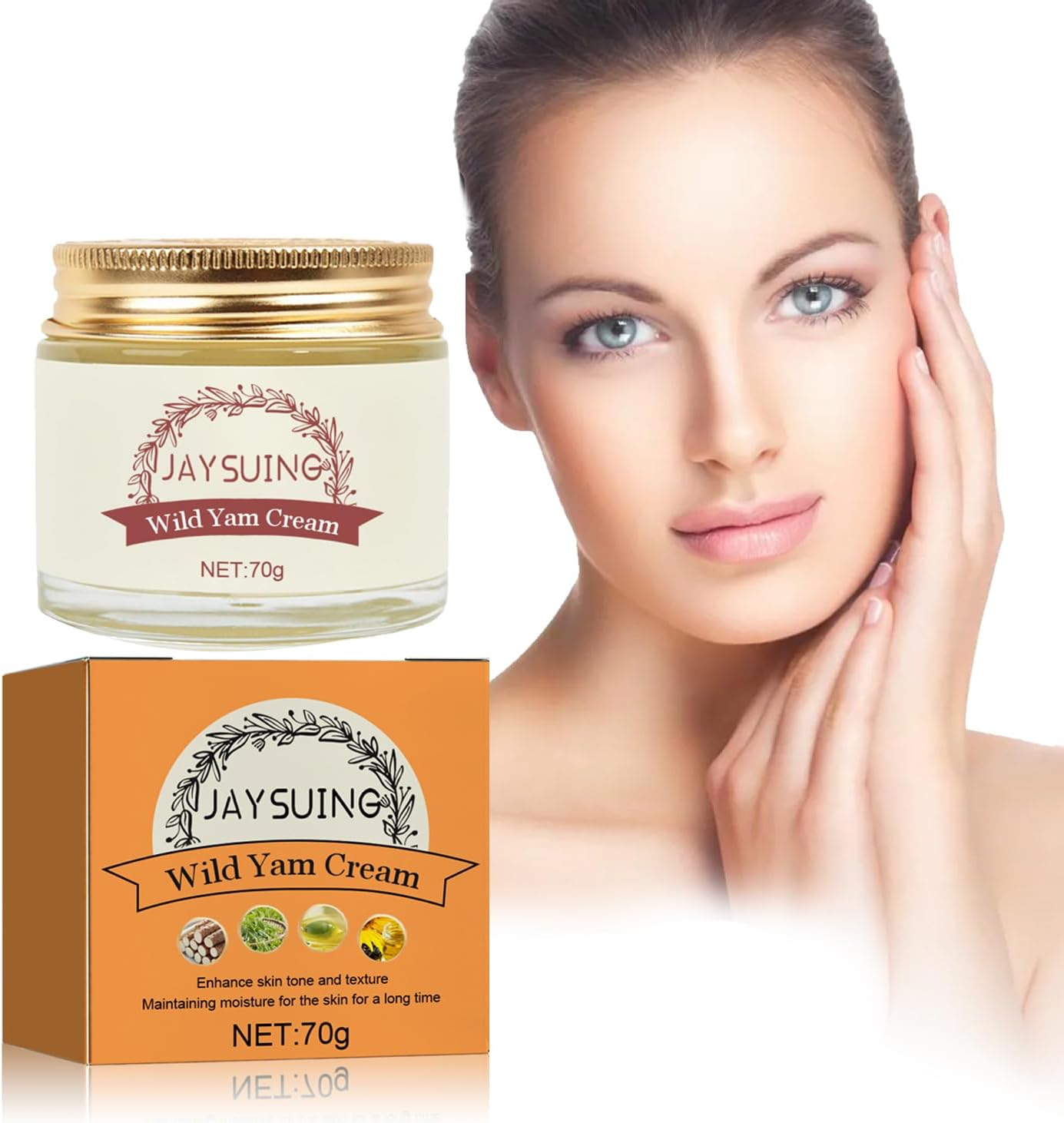 Wild Yam Cream, Enriched Wild Yam Cream Organic, Wild Yam Cream Organic for Hormone Balance for All Skin Types image number 1