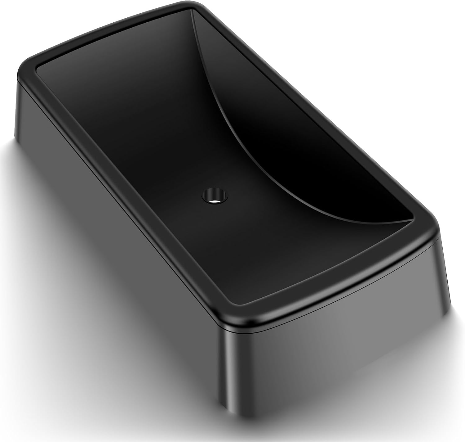 Rubber Jack Wheel Chock Dock Block Heavy Duty Stabilizer with Drain Holes Reusable Secure Fit Easy Installation for Caravans Trailers​..(Black,Large Size)